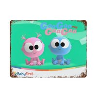 Desmarcar - Bebés Divertidos Googoo Y Gaagaa Cartel Metálico, Decoración De Pared De Cartel Metálico Personalizado Para Regalos De Fans, Amigos, Familia Y Amantes 20*30Cm