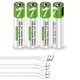 thumbnail image 2 of Batería Recargable CAMELCELL AAA 750mWh Paquete de 8 con USB-C, 2 of 6