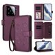 thumbnail image 1 of Funda Cartera Mariposa para [Xiaomi 15] con Soporte y Cremallera Violeta, 1 of 6