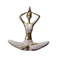 Bothyi - Estatua De Yoga Decorativa De Resina Para Mujer, Estatua De Pose De Yoga Para Estante, Oficina, Escritorio, Estilo A