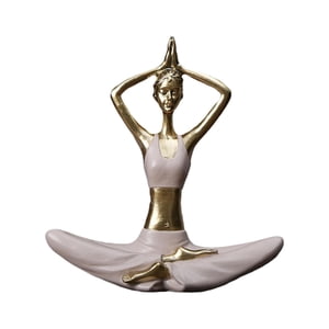 Bothyi - Estatua De Yoga Decorativa De Resina Para Mujer, Estatua De Pose De Yoga Para Estante, Oficina, Escritorio, Estilo A