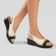 thumbnail image 4 of Sandalia Mujer Crema/Negro Cecilia 04 Piccadilly, 4 of 5