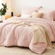 thumbnail image 1 of Juego de ropa de cama CozyLux King 244 × 249 cm – 7 piezas rosa, 1 of 9