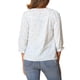thumbnail image 3 of INSPIRE CHIC Blusa Bohemia de Mujer con Estampado Floral, Cuello con Lazo, Manga 3/4, Tops Casuales M Blanco Azul, 3 of 6