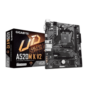 Placa Madre Gigabyte A520M K V2, Am4, Ddr4, M.2, Microatx
