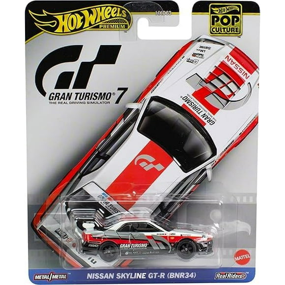 Auto fundido a presión Hot Wheels Nissan Skyline GT-R BNR34 1:64