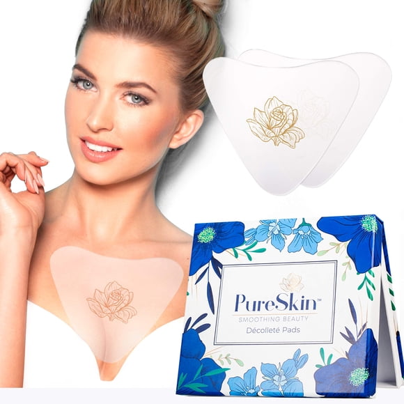 Almohadillas Antiarrugas Para El Pecho Pureskin Decollete Paquete De 4