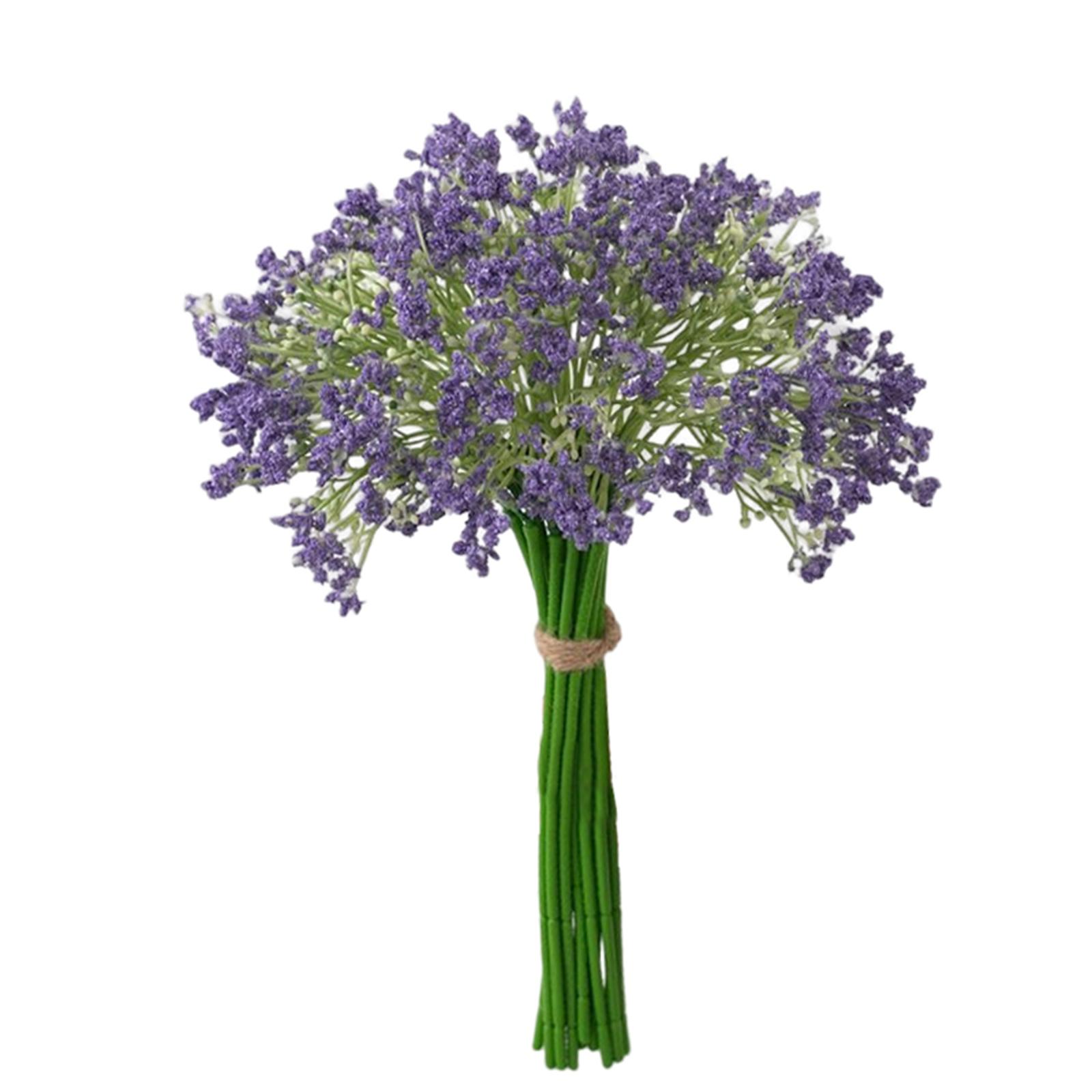 Bothyi - Gypsophila Ramos Flores Artificiales Flores De Seda Para Bodas Hotel Nupcial Púrpura