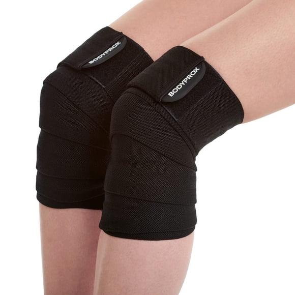 Rodillera Bodyprox para sentadillas y levantamiento de pesas, paquete de 2