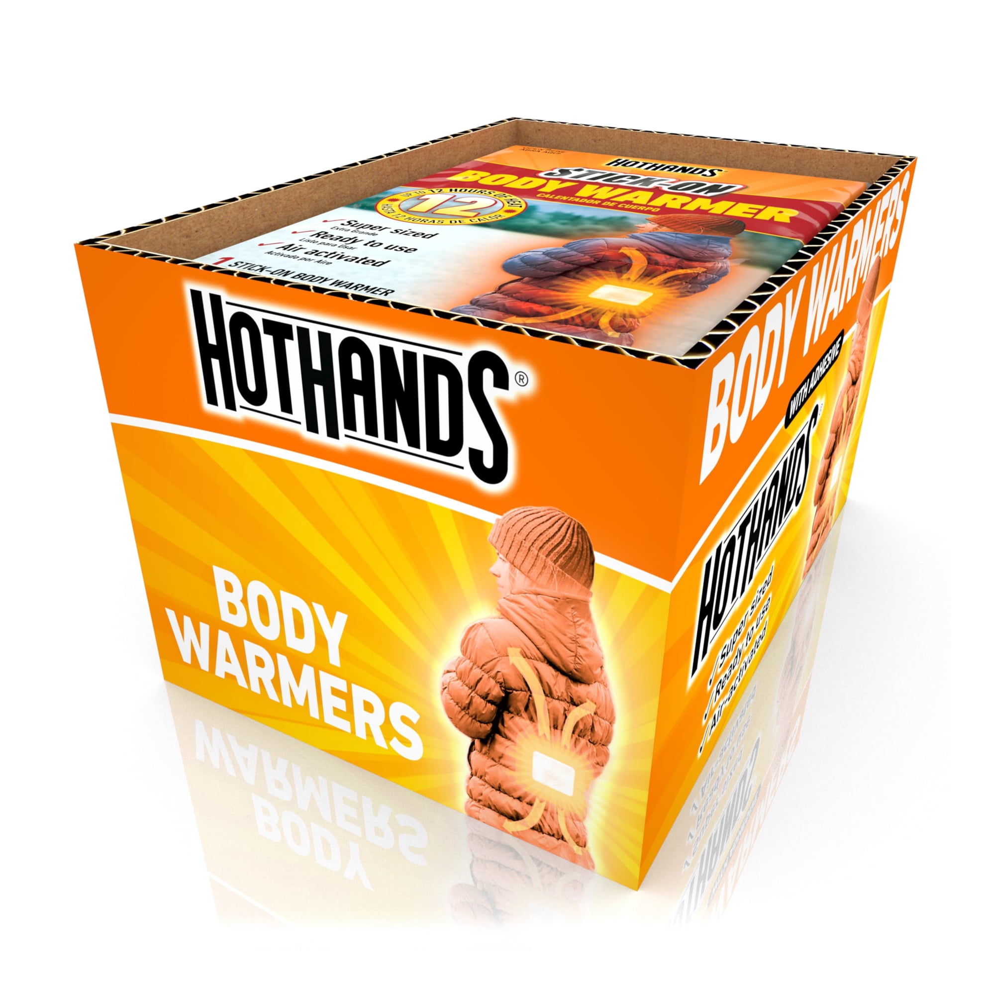 Adhesivo Body Warmers Hothands De 12 Horas, Paquete De 20