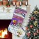 thumbnail image 1 of Richie Rich Tema: Calcetines de Navidad, fino lino blanco para colgar en escaleras y chimenea, decoración navideña para el hogar, regalo de Navidad.54cm×38cm, 1 of 5