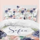 thumbnail image 1 of Juego de Cama Infantil Personalizado Floral Melocotón y Azul Marino (Edredón o Funda Nórdica), 1 of 2