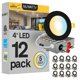 thumbnail image 1 of Luces LED empotradas NUWATT 10 cm, paquete de 12, regulables, 1 of 9