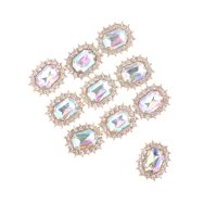 Bothyi - 10 Botones De Diamantes De Imitación Para Manualidades, Decoración Para Ropa, Broche, Boda, Color Rosa