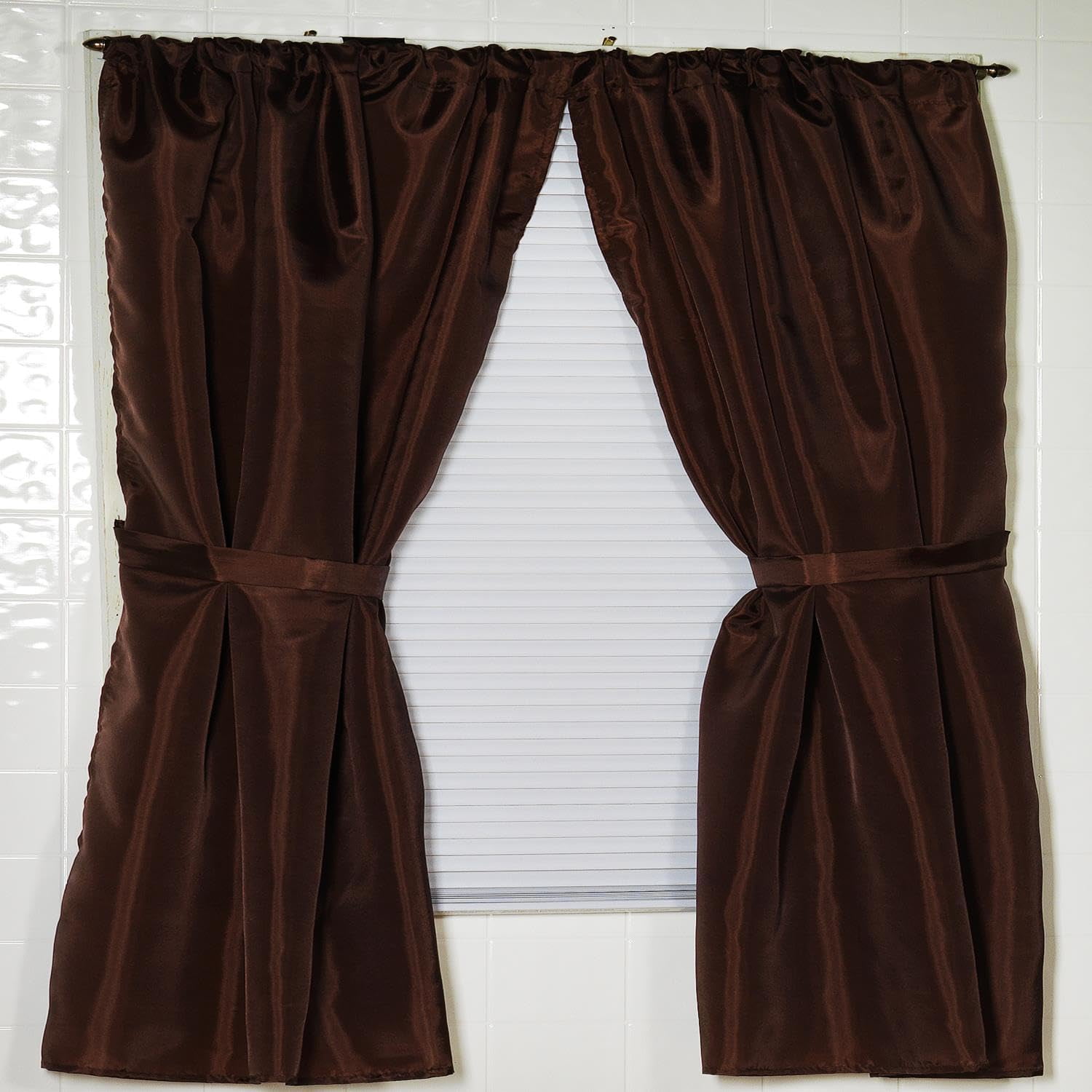 Cortina Para Ventana De Baño, Tela Carnation Home Fashions, 36 X 54 Cm