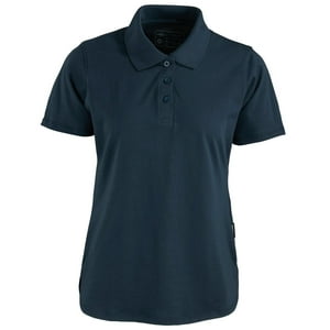 T-World - Polera Polo Dryfresh Smooth 60% Algodón Manga Corta Mujer Azul Piedra