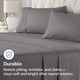thumbnail image 4 of Juego de fundas de almohada CGK Unlimited, tamaño king, gris oscuro, 4 unidades, 4 of 8