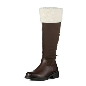 Bota Larga Mujer Moda Gamuza Con Felpa Vintage Weide Czy601