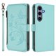 thumbnail image 2 of Funda Cartera Mariposa para [Samsung Galaxy S24] con Soporte y Cremallera Verde menta, 2 of 6