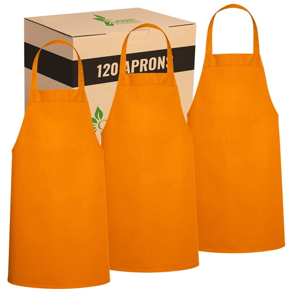 Delantal Green Lifestyle Professional Chef, paquete de 120, naranja