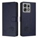 thumbnail image 1 of Funda tipo cartera FOXDOCK para Motorola Edge 50 Pro con soporte, ranuras, RFID, diseño de gato, 1 of 5