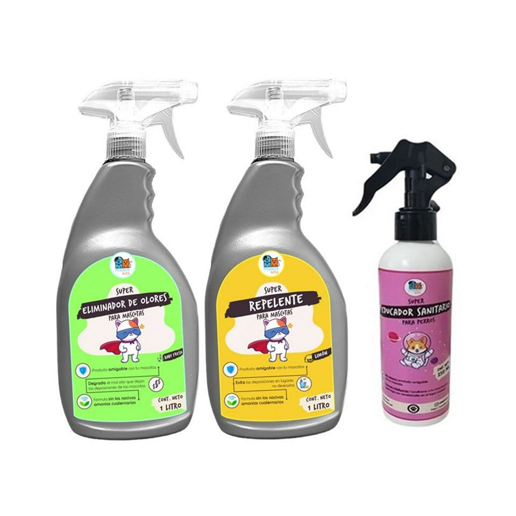 Mascokits - Kit Para Perros Repelente + Educador + Eliminador De Olores