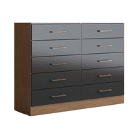 Exit - Cómoda 10 Cajones Café Negro