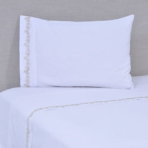 Genérico - Sabana Bord. 180 Hilos 1.5 P Ramas Beige