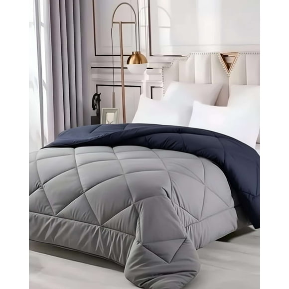 Cubrecama Plumón Nordico Plaza Y Media 150x200 Gris azil