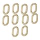 thumbnail image 1 of 10x Anillos Ovalados Con Resorte Mosquetón Resorte Llavero Hebilla Empuje Gancho Dorado, 1 of 5
