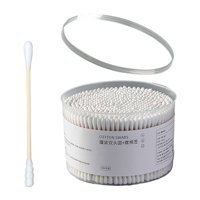 Magideal - 500X Hisopos De Algodón De Doble Punta Comodidad Para El Cuidado De Mascotas Limpieza Belleza Aplicación Espiral Redonda