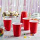 thumbnail image 4 of Vasos rojos desechables de plástico GUSTO 530 ml, paquete de 100, 4 of 7