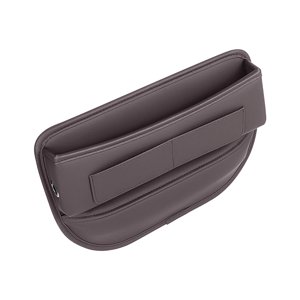 Ioensy - Organizador Para Espacio De Asiento De Coche, Soporte Para Teléfono, Organizador De Consola Central, Duradero, Marrón Oscuro