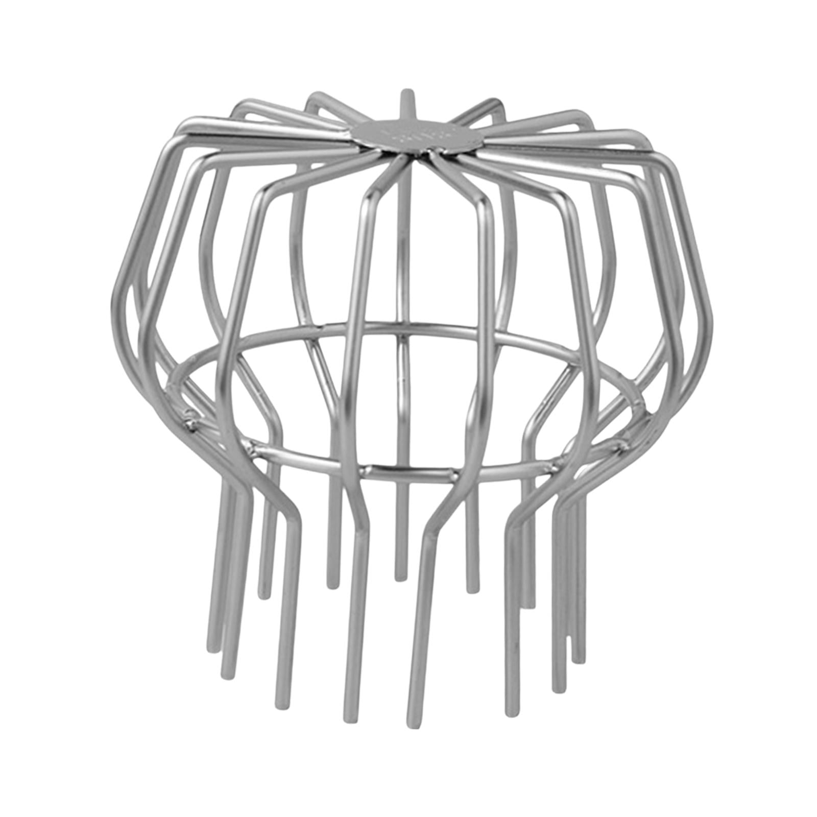 Magideal - Filtro De Protección Para Canalones, Colador De Desagüe, Bajante De Lluvia, Antiobstrucción, Cubierta De Desagüe De Techo Exterior, Protector De Canalones, Limpiador 4 Pulgadas