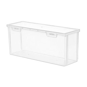 Bothyi - Caja De Pan De Plástico, Contenedor De Almacenamiento Para Bagel Transparente Para Encimera De Cocina, 30X10,5X13Cm