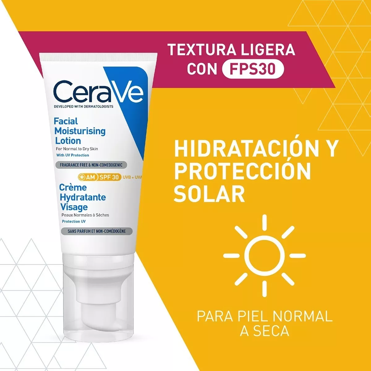 Cerave - Locion Hidratante De Rostro Am Fps30 X 52 Ml