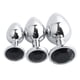 thumbnail image 3 of Pesas De Acero Inoxidable Plug Anal Stopper Jeweled Adult Toys Black, 3 of 5