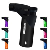 Ronson - Soplete Encendedor Recargable Con Llama Regulable Rosado