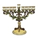 thumbnail image 1 of Candelabro De Diseño Antiguo De Metal Con 9 Ramas, Candelabro Hanukkah Menorah, 1 of 5