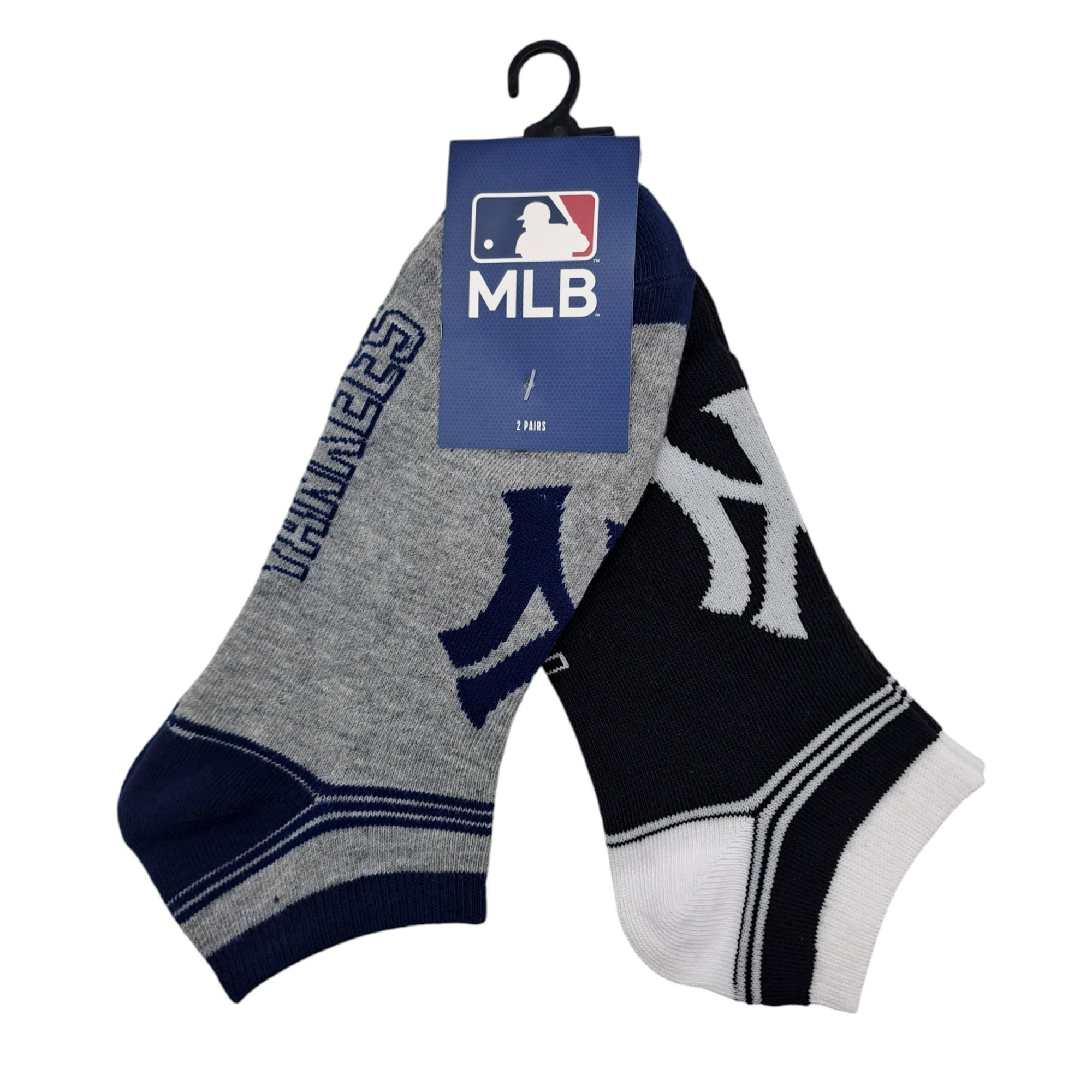 Pack X2 Calcetines Mlb New York - Negro Y Gris