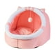 thumbnail image 2 of Cama Para Gatos Nido De Perrera Para Cachorros De Invierno Con Casa De Bolas Para Interior Pink Cat M, 2 of 5