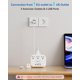 thumbnail image 4 of Adaptador de enchufe de viaje ideal para EE. UU. a Europa con 3 enchufes y 4 USB, 4 of 7