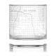 thumbnail image 1 of Vaso de Whisky Well Told Mapa de Las Vegas Nevada 325 ml, 1 of 5