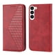 thumbnail image 1 of Funda Flip FOXDOCK para Samsung Galaxy S23 Plus , Estilo Billetera con Diseño Rombo, Correa de Mano y Soporte, Uso Diario, 1 of 6