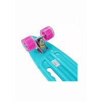 Genérico - Skate Penny Unicornio Green, Ruedas Led Multicolor