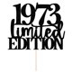 thumbnail image 1 of Adorno para pastel Yetxel 1973 Edición limitada negro con purpurina, 1 of 8