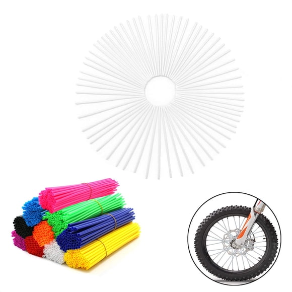 Cubiertas para radios de rueda COBIKE 23 cm blanco, paquete de 72