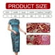 thumbnail image 4 of Vestido cheongsam de diez hebillas, desfile de ropa de verano, etiqueta larga, corte entallado, 4 of 5