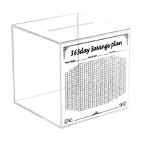 Bothyi - Clear Piggy Bank Transparente Para Niños Niños Para Niños Niños Y Adultos 15X15X15Cm