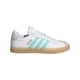 thumbnail image 4 of Zapatillas adidas VL Court 3.0 para mujer, blancas con aqua, talla 5.5, 4 of 9